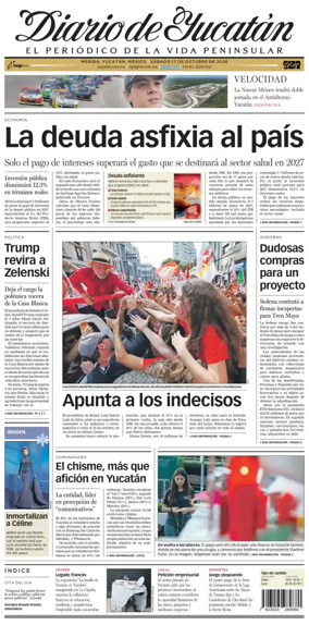 Cover of Diario de Yucatan