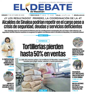 Cover of El Debate de Mazatlan