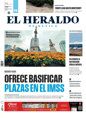 Cover of El Heraldo de Mexico
