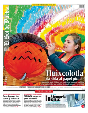 Cover of El Sol de Puebla