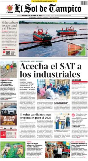 Cover of El Sol de Tampico
