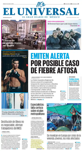 Cover of El Universal