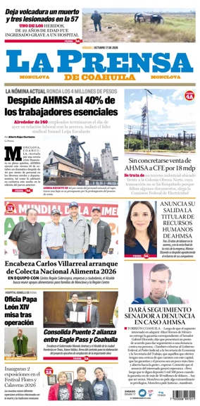 Cover of La Prensa de Coahuila