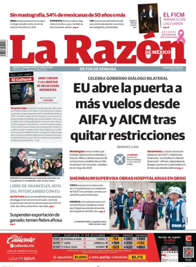 Cover of La Razon de Mexico