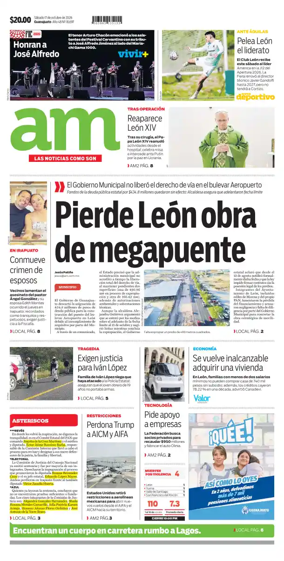 Cover of Periodico AM (Leon)