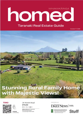Cover of Homed Taranaki Daily News