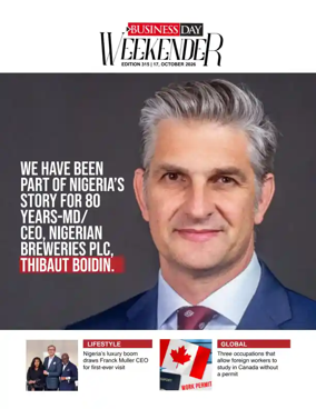 Cover of Business Day (Nigeria)