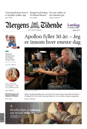 Cover of Bergens Tidende