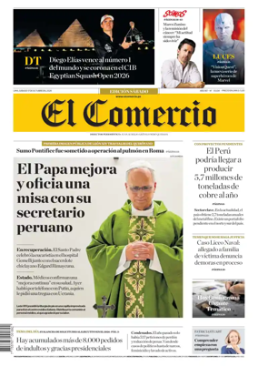 Cover of Diario El Comercio