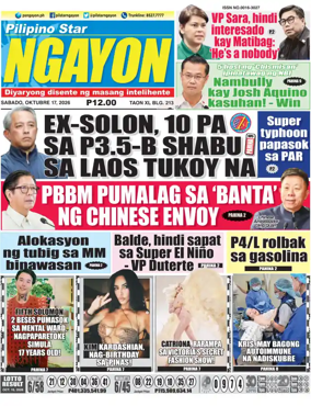 Cover of Pilipino Star Ngayon