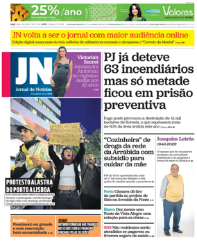 Cover of Jornal de Noticias