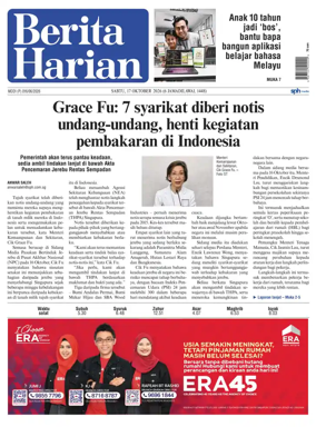 Cover of Berita Harian