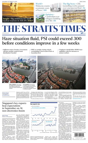 Cover of The Straits Times