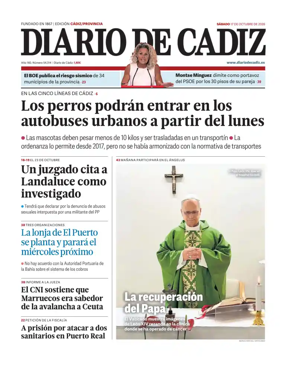 Cover of Diario de Cadiz