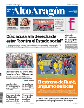 Cover of Diario del Alto Aragon