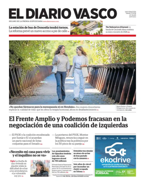 Cover of Diario Vasco (Bidasoa)