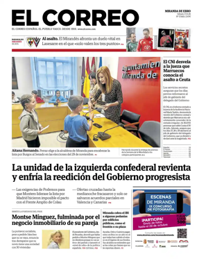 Cover of El Correo (Miranda de Ebro)