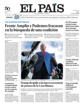 Cover of El Pais (Galicia)