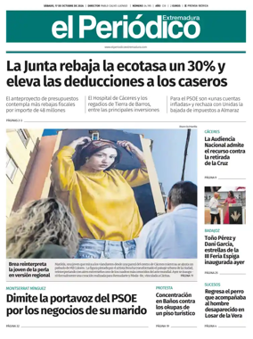 Cover of El Periodico Extremadura