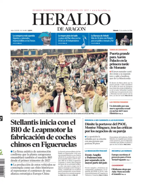Cover of Heraldo de Aragon