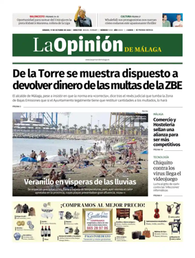 Cover of La Opinion de Malaga