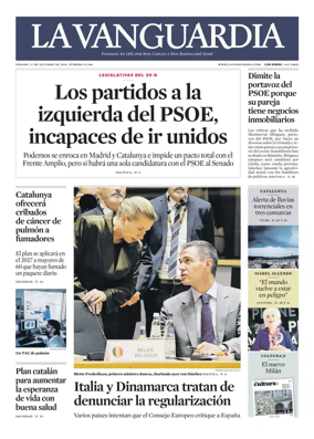 Cover of La Vanguardia