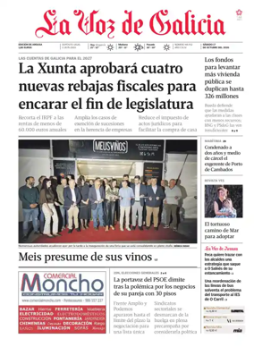 Cover of La Voz de Galicia (Arousa)