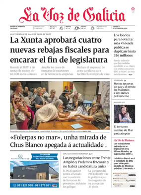 Cover of La Voz de Galicia (Barbanza)