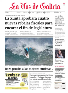 Cover of La Voz de Galicia (Carballo)