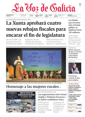 Cover of La Voz de Galicia (Ferrol)