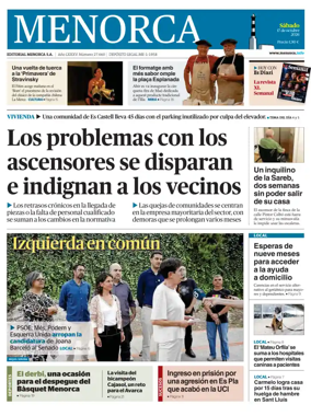 Cover of Menorca Diario Insular