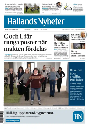 Cover of Hallands Nyheter
