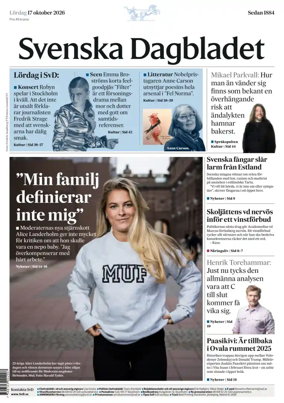 Cover of Svenska Dagbladet