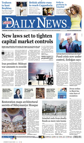 Cover of Hurriyet Daily News & Economic Review
