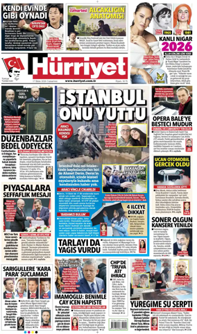 Cover of Hurriyet