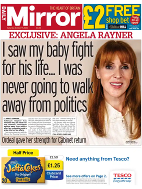 Cover of Daily Mirror