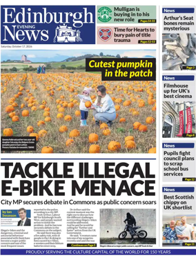 Cover of Edinburgh Evening News