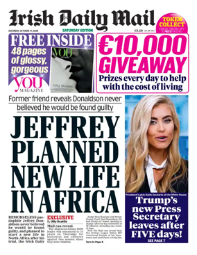 Cover of Irish Daily Mail