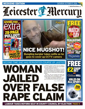 Cover of Leicester Mercury