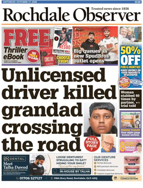 Cover of Rochdale Observer