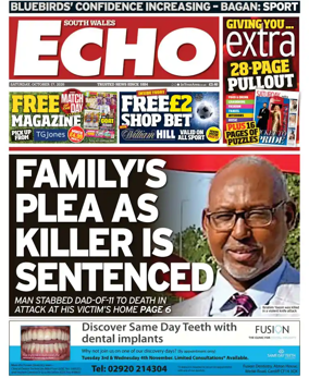 Cover of South Wales Echo