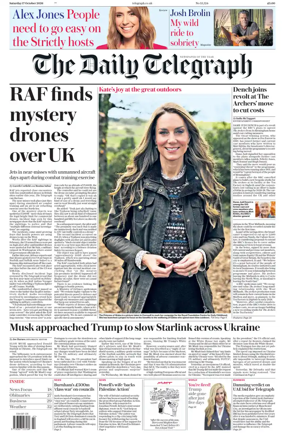 Cover of The Daily Telegraph - Saturday