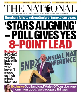 Cover of The National (Scotland)