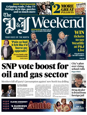 Cover of The Press and Journal (Aberdeen and Aberdeenshire)