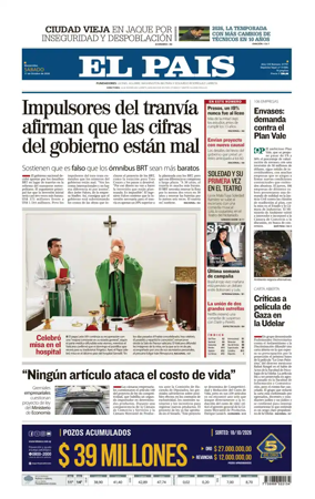 Cover of El Pais (Uruguay)