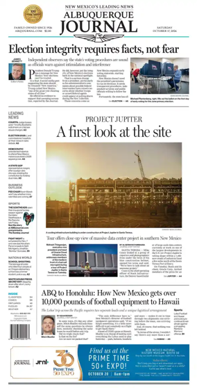 Cover of Albuquerque Journal