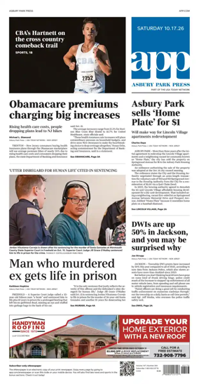 Cover of Asbury Park Press