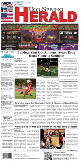 Cover of Big Spring Herald Weekend
