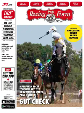 Cover of Daily Racing Form National Digital Edition