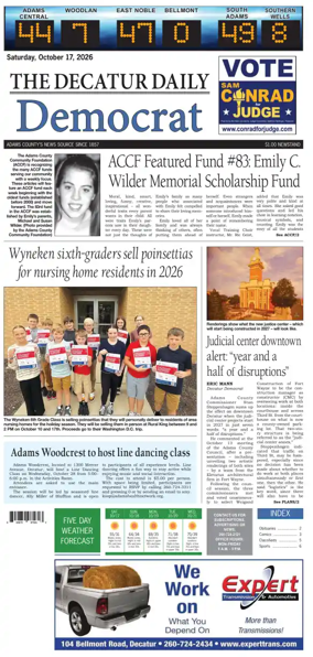 Cover of The Decatur Daily Democrat
